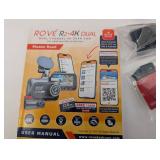 ROVE R2-4K Dual Dash Cam Kit - 128GB MicroSD Card & 3-Lead Hardwire