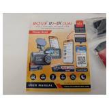 ROVE R2-4K Dual Dash Cam Kit - 128GB MicroSD Card & 3-Lead Hardwire