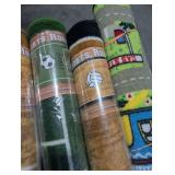 Sports Rugs - Play Rug City Map, Basketball & Soccer Field (Lot of 5)