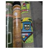 Sports Rugs - Play Rug City Map, Basketball & Soccer Field (Lot of 5)