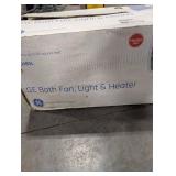 GE BFH85L Bath Fan, Light & Heater - 70 CFM, 3.5 Sones