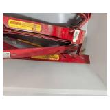 Red Metal Scaffold Frame Components - Folding Braces, Used