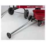 Radio Flyer & Flexible Flyer Red Wagon Set - 2 Vintage Metal Wagons