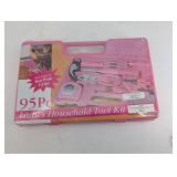 Tool Kit for Ladies 95Pc - Hot Pink Grips