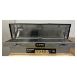 Northern Tool + Equipment Crossover Truck Toolbox with Removable Tray, 69in. x 20in. x 13in., Aluminum, Diamond Plate, Pull Handle Latches #41897 Msrp $409.99