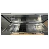 Northern Tool + Equipment Crossover Truck Toolbox with Removable Tray, 69in. x 20in. x 13in., Aluminum, Diamond Plate, Pull Handle Latches #41897 Msrp $409.99