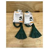 2 ft. 14/3 Light Duty Indoor/Outdoor Extension Cord with Multiple Outlet Triple Tap End, Green (lot of 2)