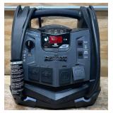 Schumacher Instant Power Portable Jump Starter with Air Compressor and Light, 12 Volts, 1200 Peak Amps, Model# SJ1332 #81698 Msrp $199.99