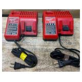 Milwaukee Charger Cat No. 48-59-1812 lot of 2