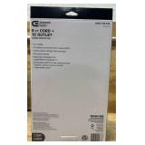 Commercial Electric 6 FT Cord + 12 Outlet Surge Protector