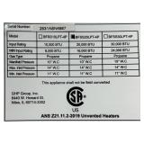 *Dyna Glo, 20K BTU LP Blue Flame Vent Free T-Stat Wall Heater, Heat Output 20000 Btu/hour, Heating Capability 700 ft , Fuel Type Propane, Model# BFSS20LPT-4P #5870363