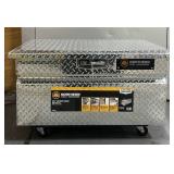 Northern Tool + Equipment Wide Truck Toolbox, 36in.L x 24in.W x 18in.H, Aluminum, Diamond Plate, Pull Handle Latch #41882 Msrp $419.99