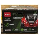 Toro 60V MAX* 21 in. (53cm) Stripe  Dual-Blade Self-Propel Lawn Mower Model 21623 Msrp $729.00