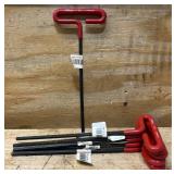 Eklind 1/4  T-handle Hex lot of 6