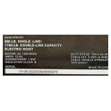 Strongway Electric Cable Hoist, 880-Lb. Single-Line Capacity/1760-Lb. Double-Line Capacity, 38ft./19ft. Lift #4584162 Msrp $299.99