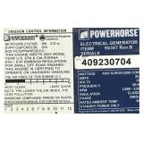 Powerhorse Inverter Generator, 4500 Surge Watts, 3500 Rated Watts, Electric Start #96387 Msrp $900