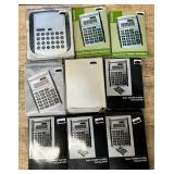 Calculator lot of 9