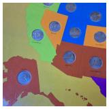 First State Quarters of the United States Collector's Map  1998 to 2008