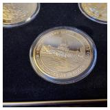 Grand Casino Gilded Coin Collection Split Rock & Minneapolis Skyline & State Capital & Monument