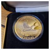 Grand Casino Gilded Coin Collection in Collector Case  4 coins total  Wildlife series