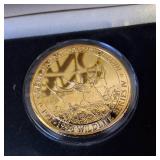 Grand Casino Gilded Coin Collection in Collector Case  4 coins total  Wildlife series