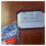 Nice Wooden Display case for valuable and collectible dimes