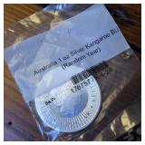 One Ounce .9999 silver bullion  2016 Australian Silver Kangaroo BU  APMEX plastic sleeve