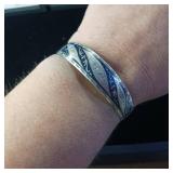 .875% Silver Beautifully ornate bracelet