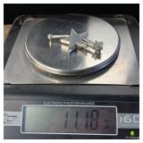 Sterling Silver Shooting Star Pin ::