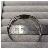 Blue Lapis Lazuli Stone in Sterling Silver Bracelet :: 16.55 mm Stone