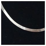 Sterling Silver Chain :: 18 long :: no kinks :: 4 mm herringbone