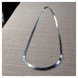 Sterling Silver Chain :: 18 long :: no kinks :: 4 mm herringbone