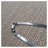 Sterling Silver Chain :: 18 long :: no kinks :: 4 mm herringbone