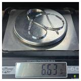 Sterling Silver Chain :: 18 long :: no kinks :: 4 mm herringbone