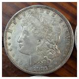 HUGE LOT 6 Coins! 1921 Morgan silver dollars :: Weight: 26.7 grams 90% silver :: Circulated