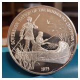1975 Silver Bullion :: (RARE) :: .999 Fine Silver ::  'Sovereign Nation of the Minnesota Chippewa'