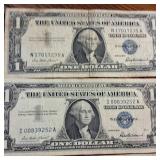 Lot of 16: 1957 Series Silver Certificates :: Not FRN'S :: circulated condition :: BLUE SEALS!