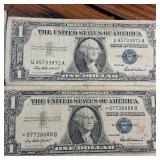 Lot of 16: 1957 Series Silver Certificates :: Not FRN'S :: circulated condition :: BLUE SEALS!