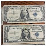 Lot of 16: 1957 Series Silver Certificates :: Not FRN'S :: circulated condition :: BLUE SEALS!
