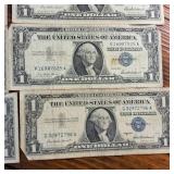 Lot of 16: 1957 Series Silver Certificates :: Not FRN'S :: circulated condition :: BLUE SEALS!