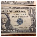1935H & 1957B Series Silver Certificates :: circulated condition :: BLUE SEALS! :: 2 Notes!