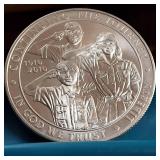 The 2010 Boy Scouts of America (BSA) Centennial Anniversary silver dollar :: 90% Fine Silver :: 26.73 gr