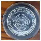 (1987) 1 Troy Ounce .999 Silver Round featuring SHAZAM AMC Mint Cartoon Celebrity Series