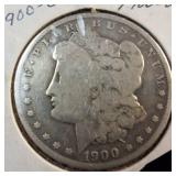 1900S Morgan silver dollar :: Weight: 26.7 grams 90% silver :: Most popular by the US Mint!