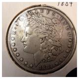 1884 Morgan silver dollar :: Weight: 26.7 grams 90% silver :: Most popular by the US Mint!