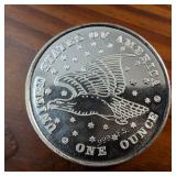 1 Troy Ounce Bullion Liberty :: Made in USA :: .999 Fine Silver