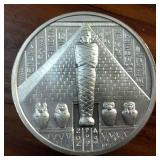 Incredible 2 Troy oz .999 Fine Silver Bullion Specialty Coin :: Egyptian Motiff
