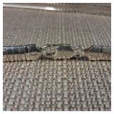 Sterling Silver - OMEGA - Chain Necklace - 7mm - 36.9g - Approx 18inches