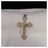 BELL Sterling - Stamped Silver Cross - 2.25inches tall - 5.79g - .925