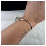 Unique 'Slip-on' Contemporary Design Bracelet - PERIDOT  11.2g